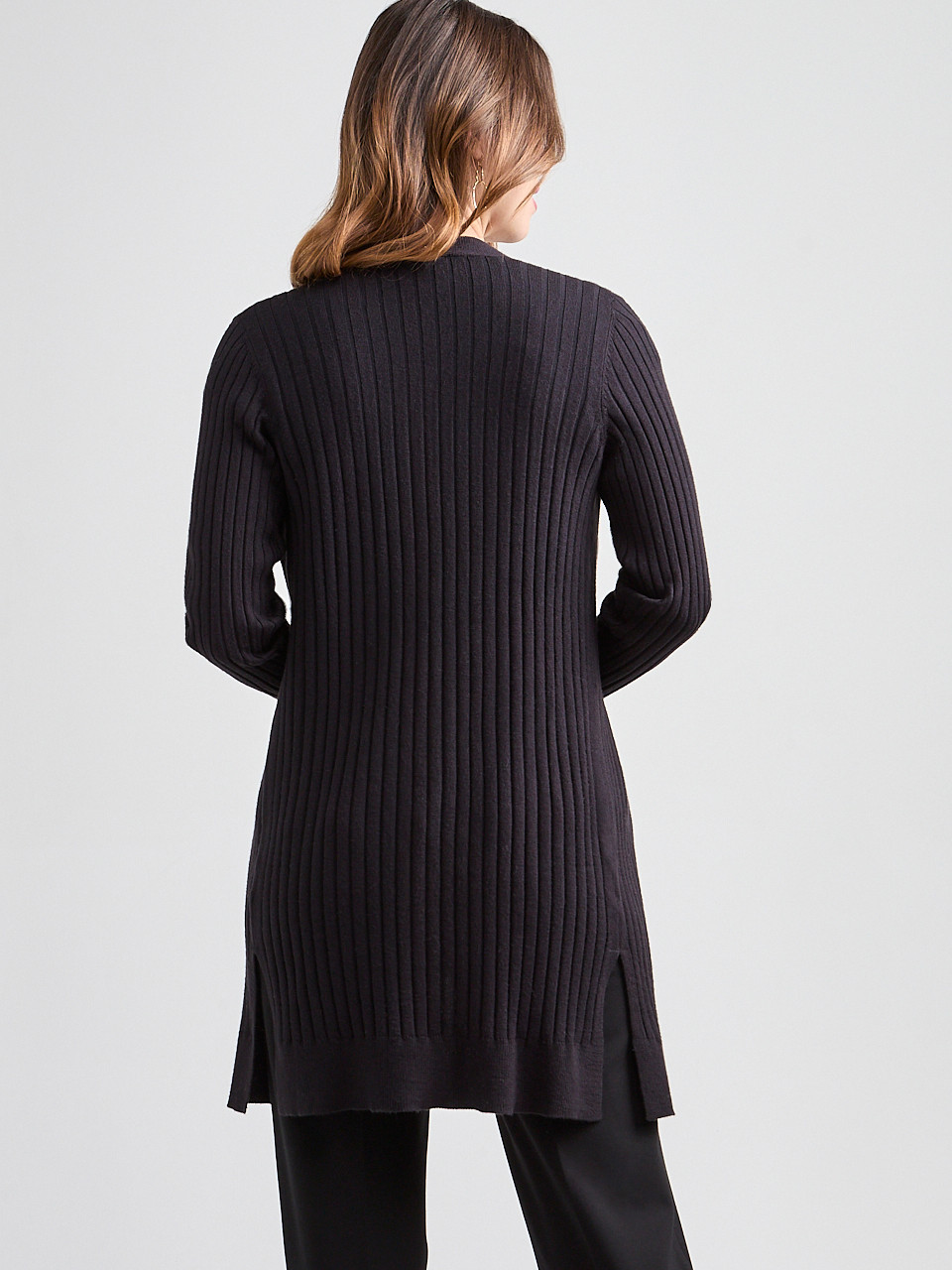 新品 imperf Long Sleeve Rib Cardigan Long Open Front Ribbed Cardigan | Ricki's
