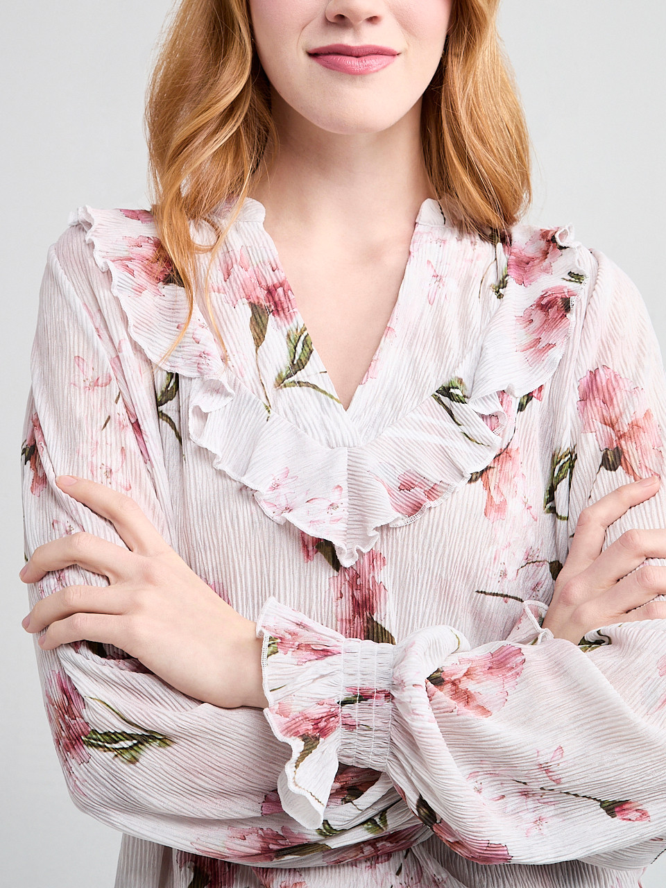 Long Sleeve Knit Ruffle Top | Ricki's