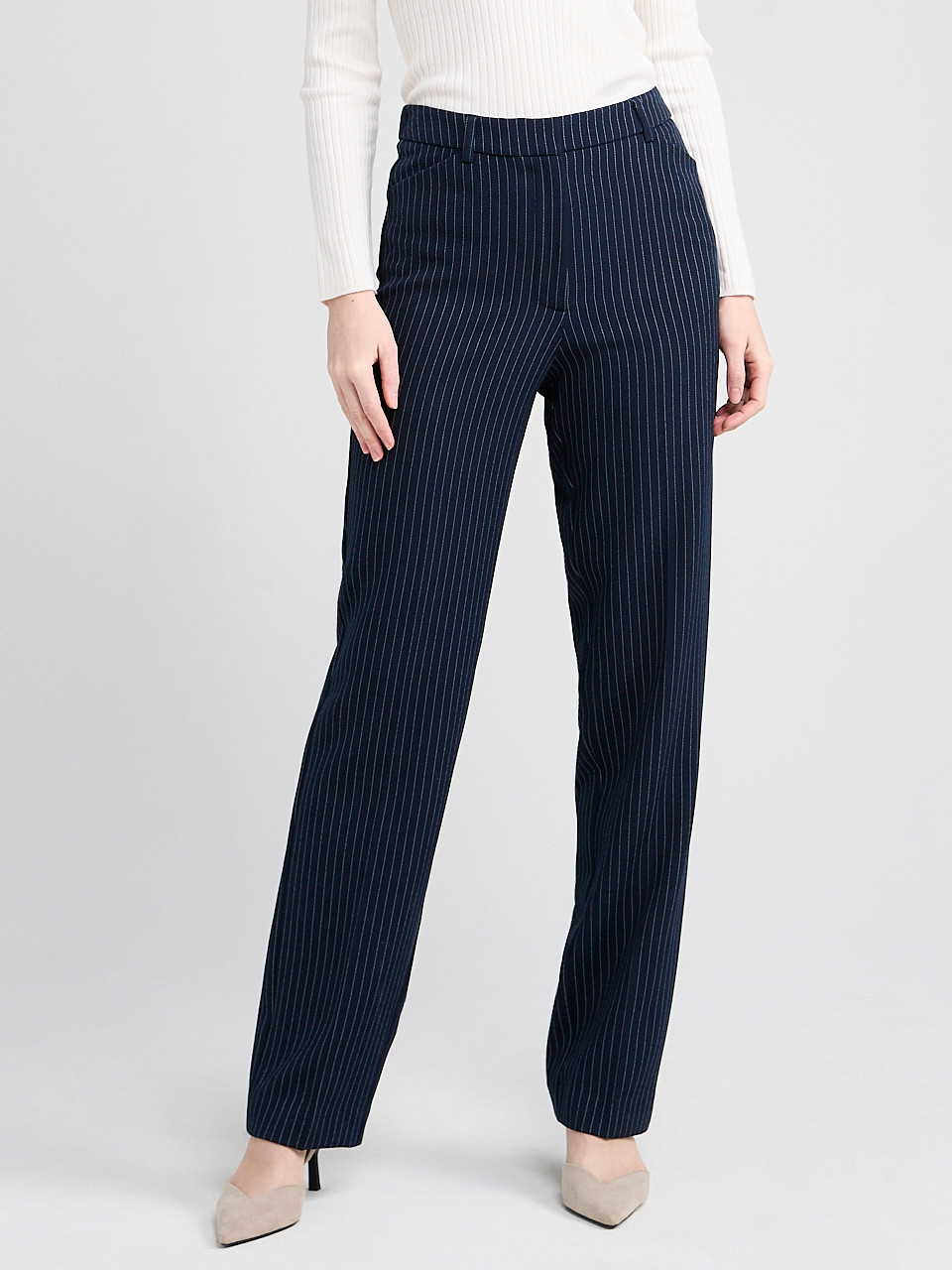 Tailored Relaxed Fit Straight Pant Pinstripe