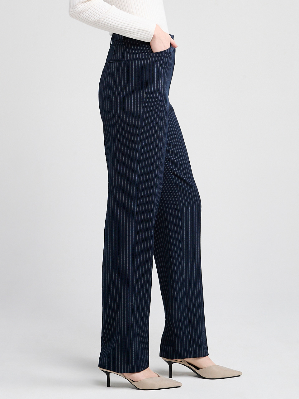 Tailored Relaxed Fit Straight Pant Pinstripe