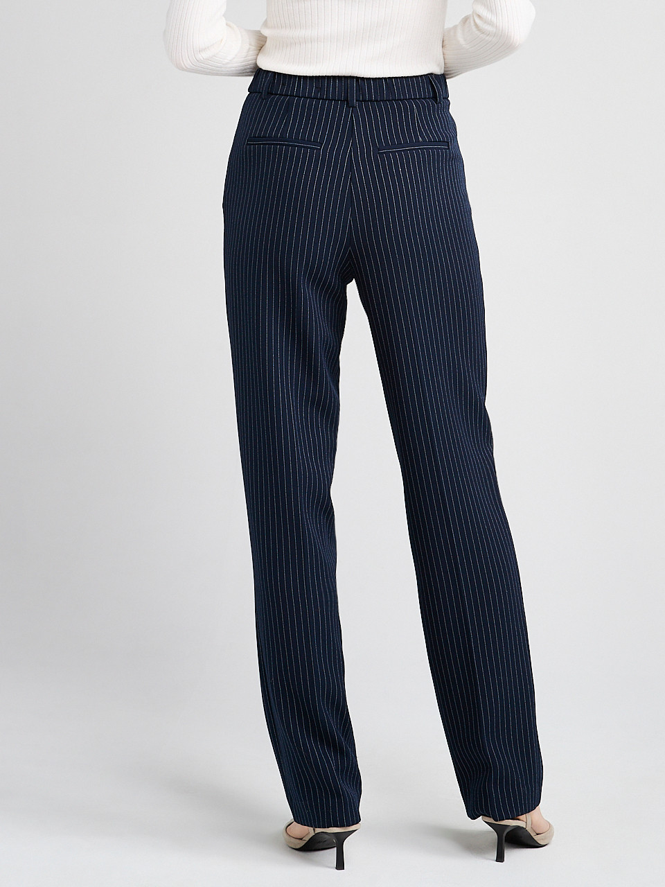 Tailored Relaxed Fit Straight Pant Pinstripe