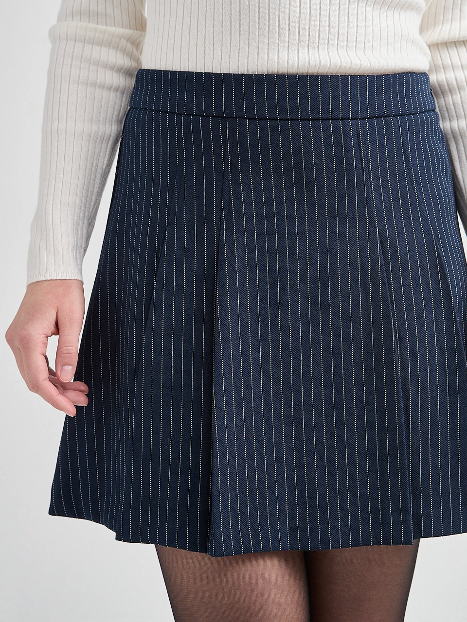 Pleated Tailored Skirt