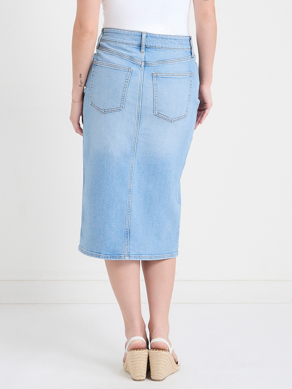 Denim Midi Skirt