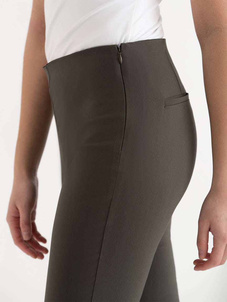 Audrey Skinny Crop Pant in Microtwill - Beaujolais