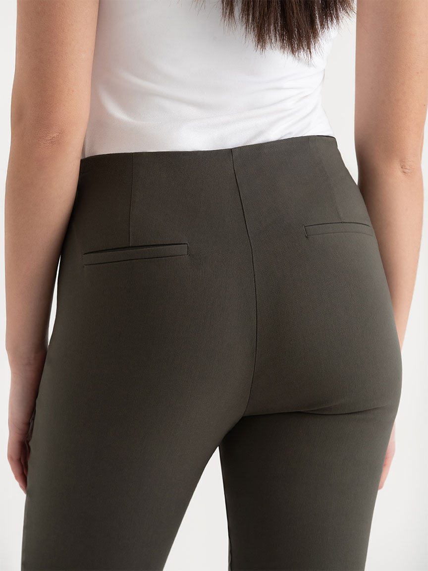Audrey Skinny Crop Pant in Microtwill - Beaujolais