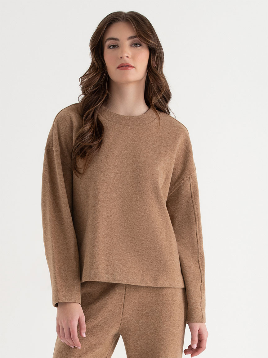 Soft Crewneck Sweater Camel