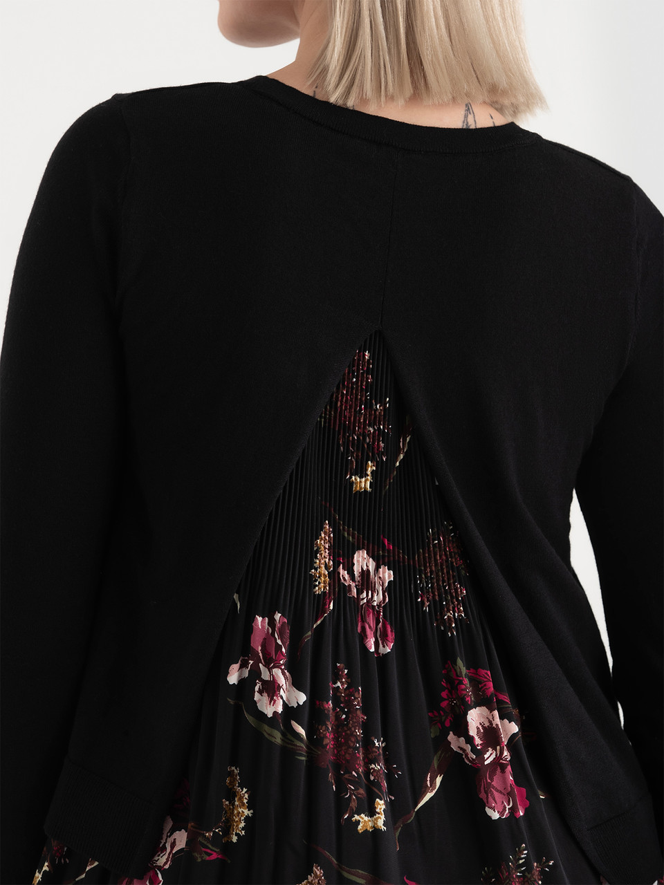 Fooler Sweater Black with Floral