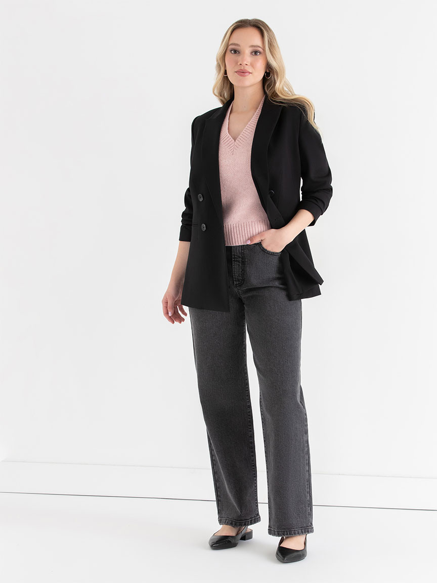 V-Neck Sweater Vest in Lilas