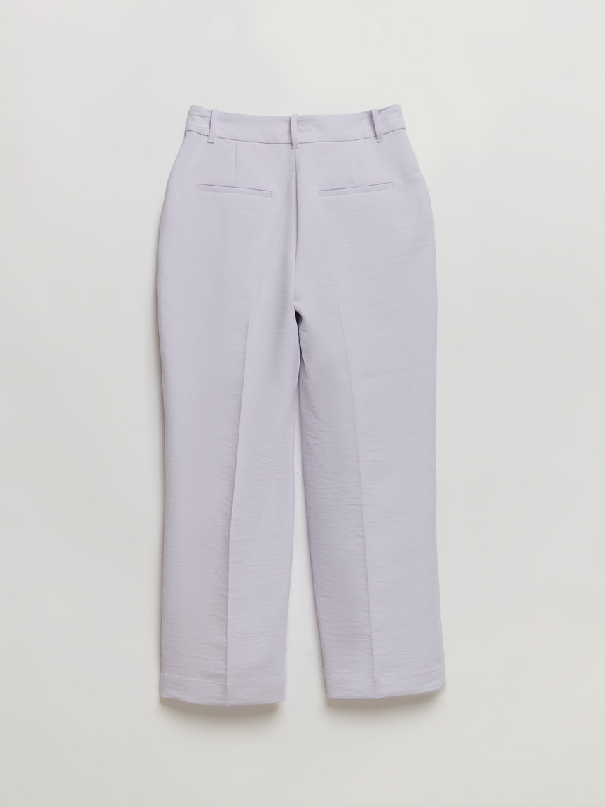Maxwell Pleated Crop Pant in Crepe in Orchid Petal