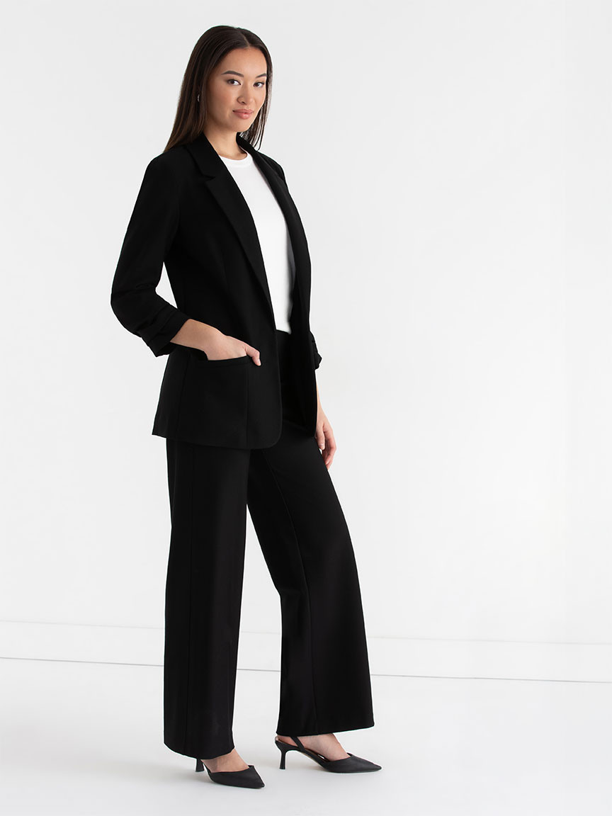 Black Luxe Manchester Relaxed Blazer