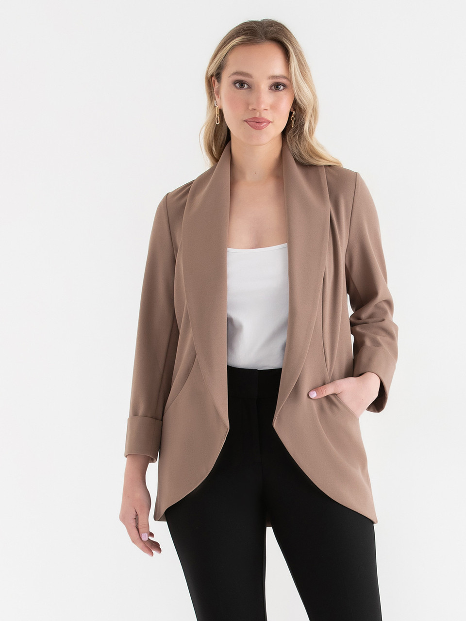 Leafless Tree York Shawl Collar Blazer