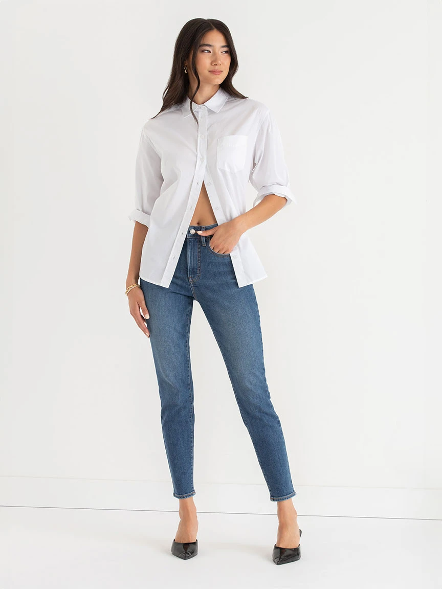 Dallas Blue Skylar Skinny Ankle Jeans