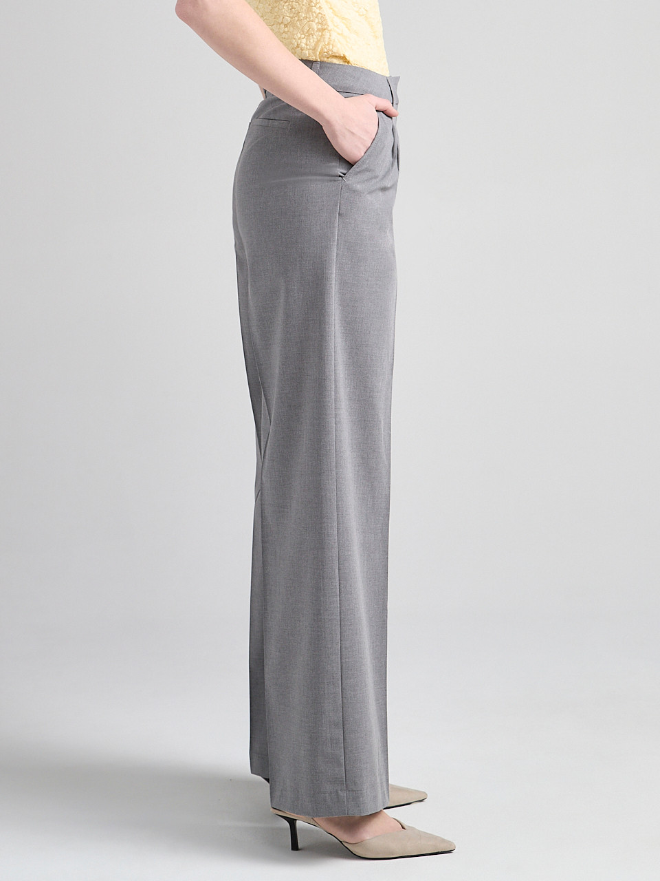 パンツ PLEATED PANT - GREY PLEATED PANT - GREY