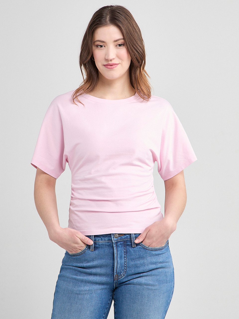 T-Shirt With Side Shirring Blossom