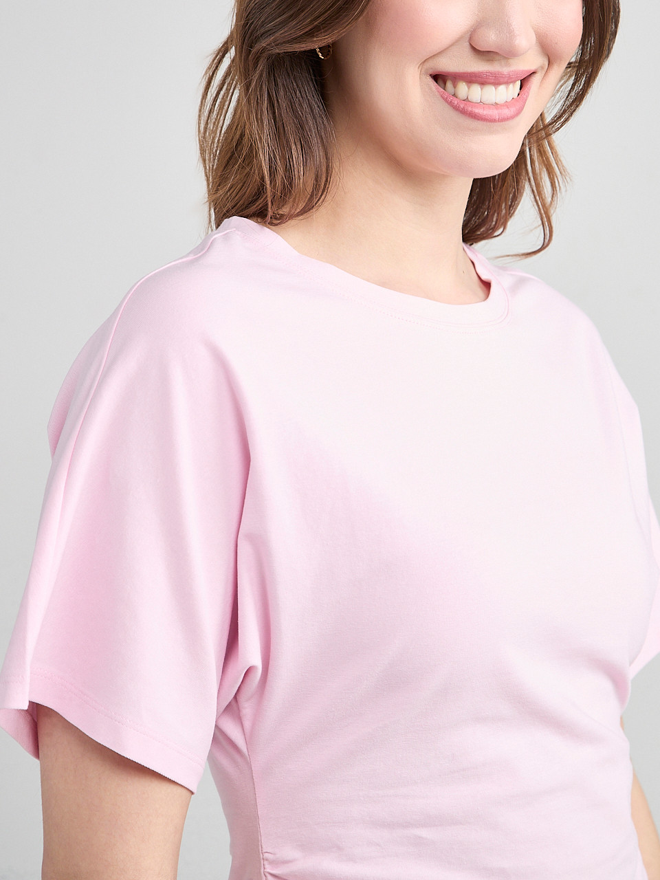 T-Shirt With Side Shirring Blossom