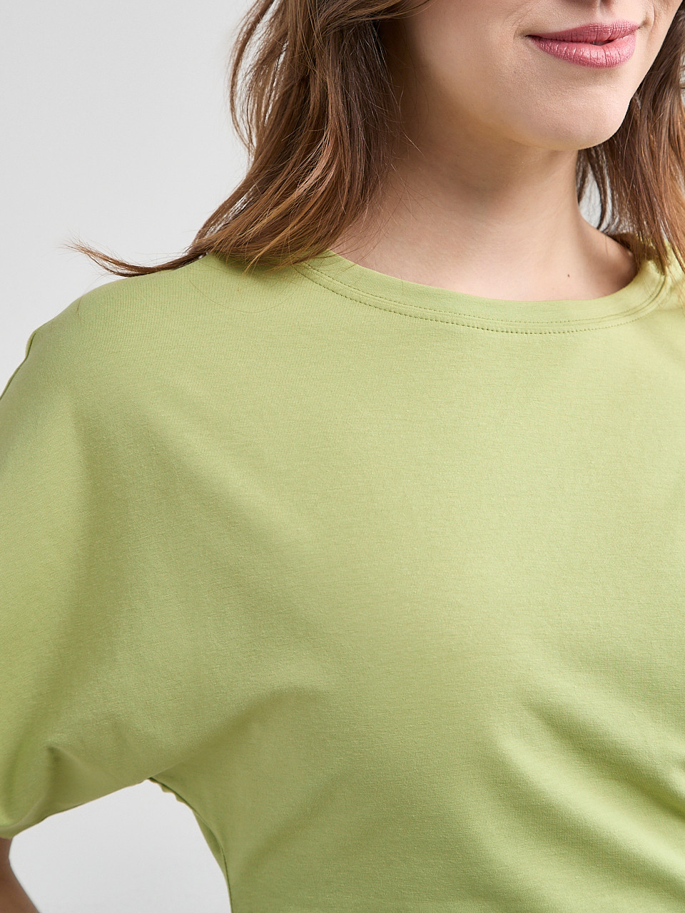 T-Shirt With Side Shirring Pear