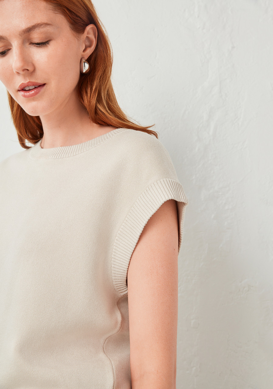 Extend Sleeve Sweater In Pumice