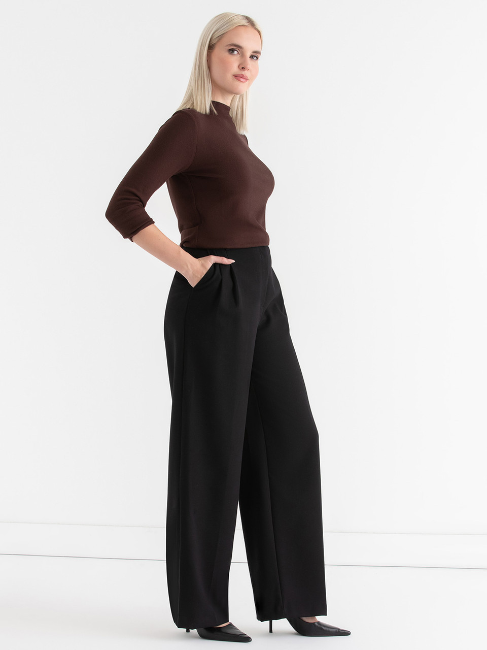 Knit Mock Neck Top