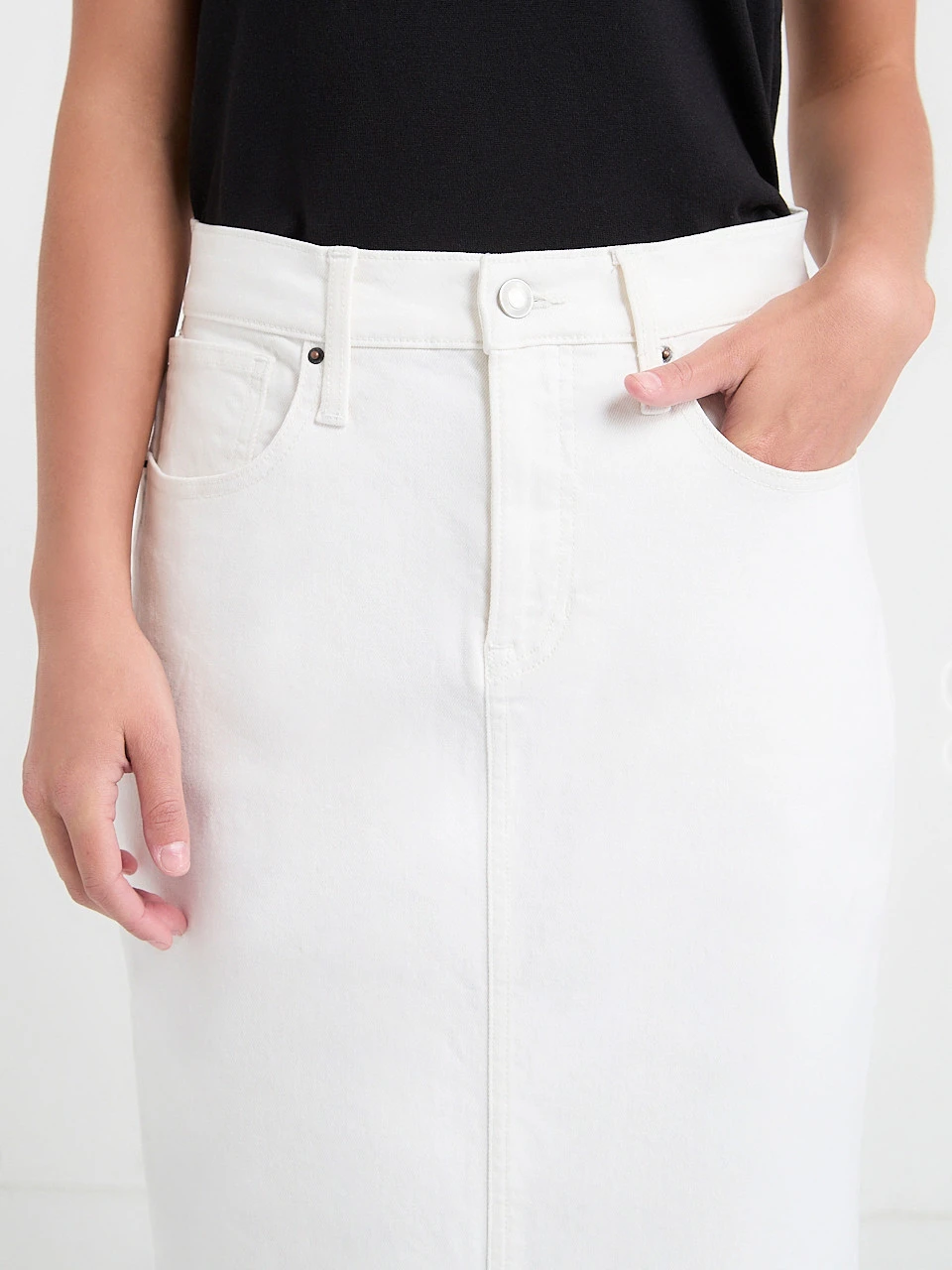 Denim Maxi Skirt