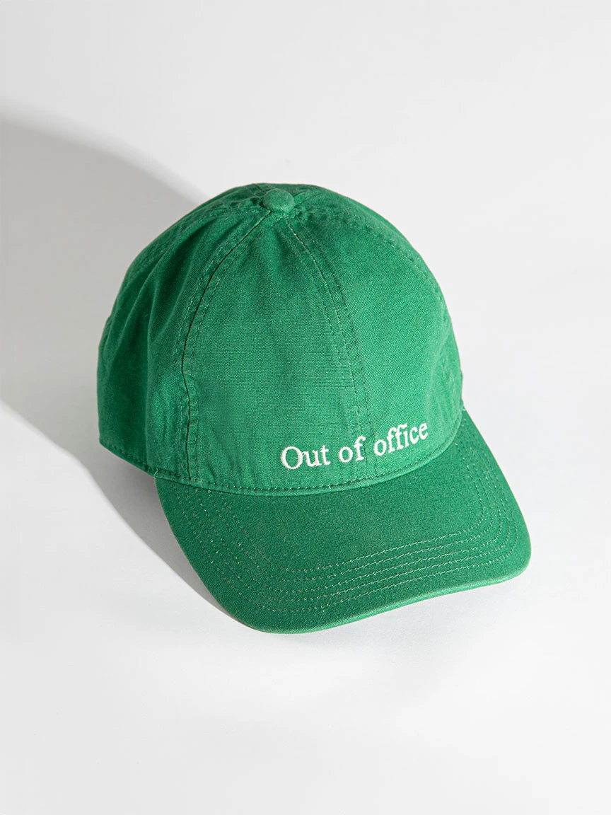 Out of Office Baseball Cap in Green