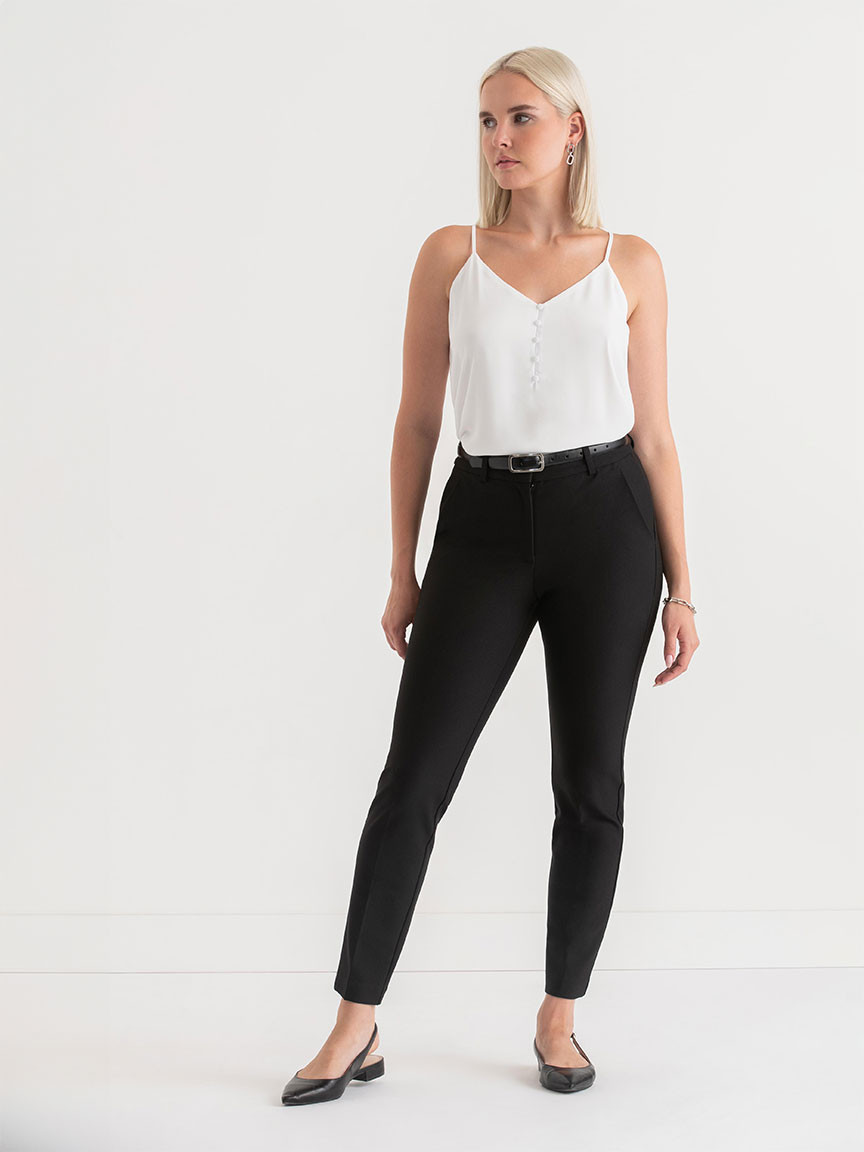 Strappy V-Neck Tank Blanc de