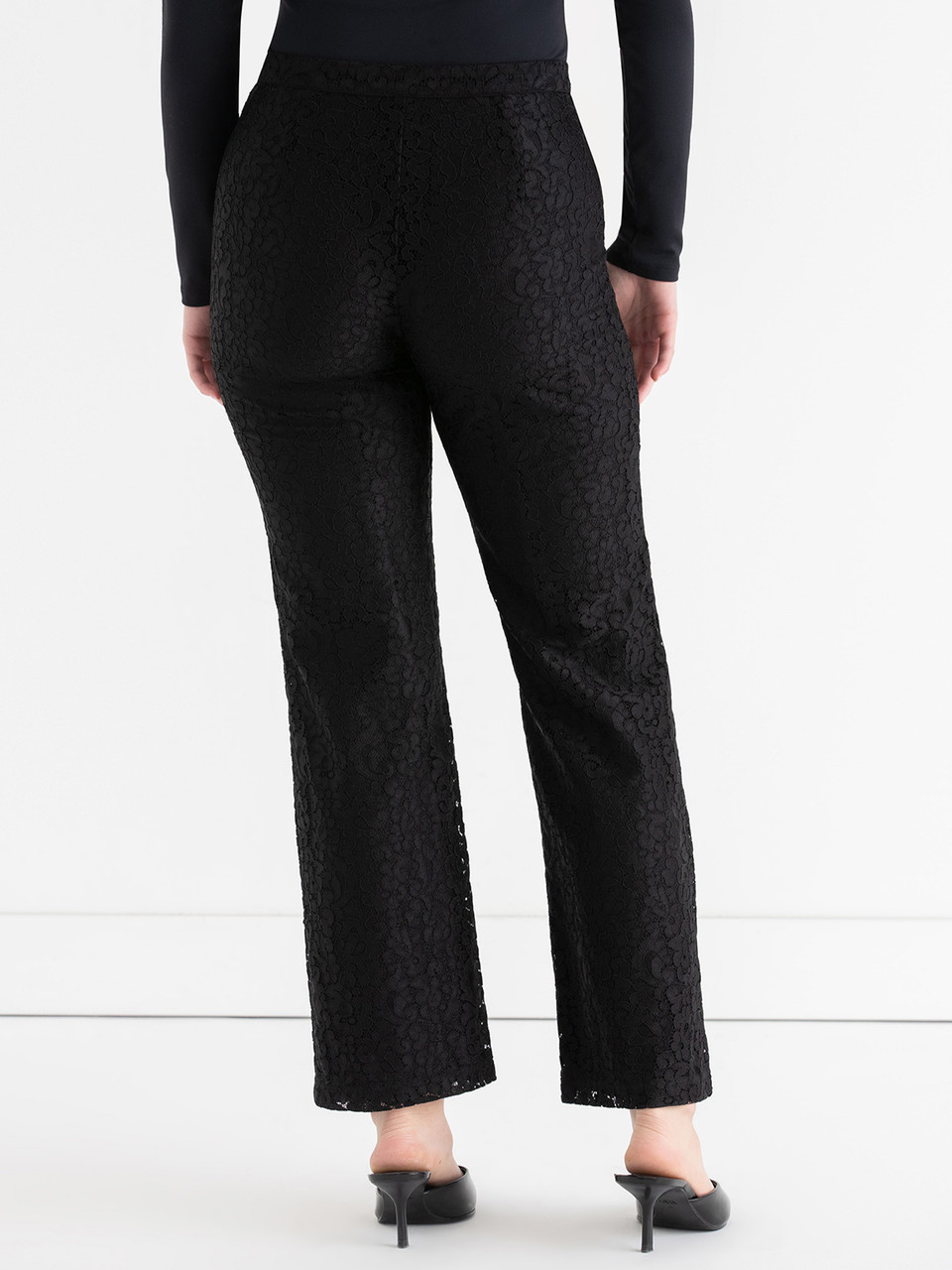 Wide-Leg Lace Pant