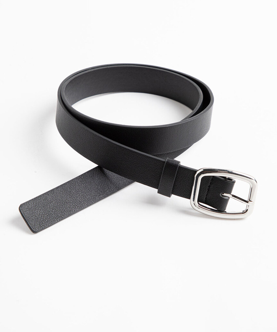 Classic Pant Belt with Silver Buckle