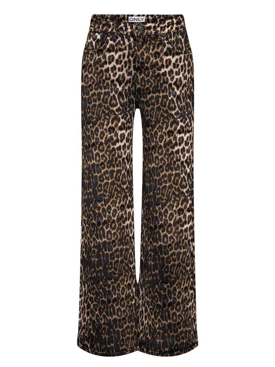 Juicy Wide Leg Leopard Jeans