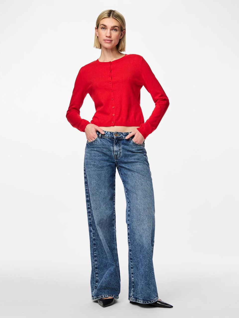Natalie Long Sleeve Round Neck Knit Cardigan
