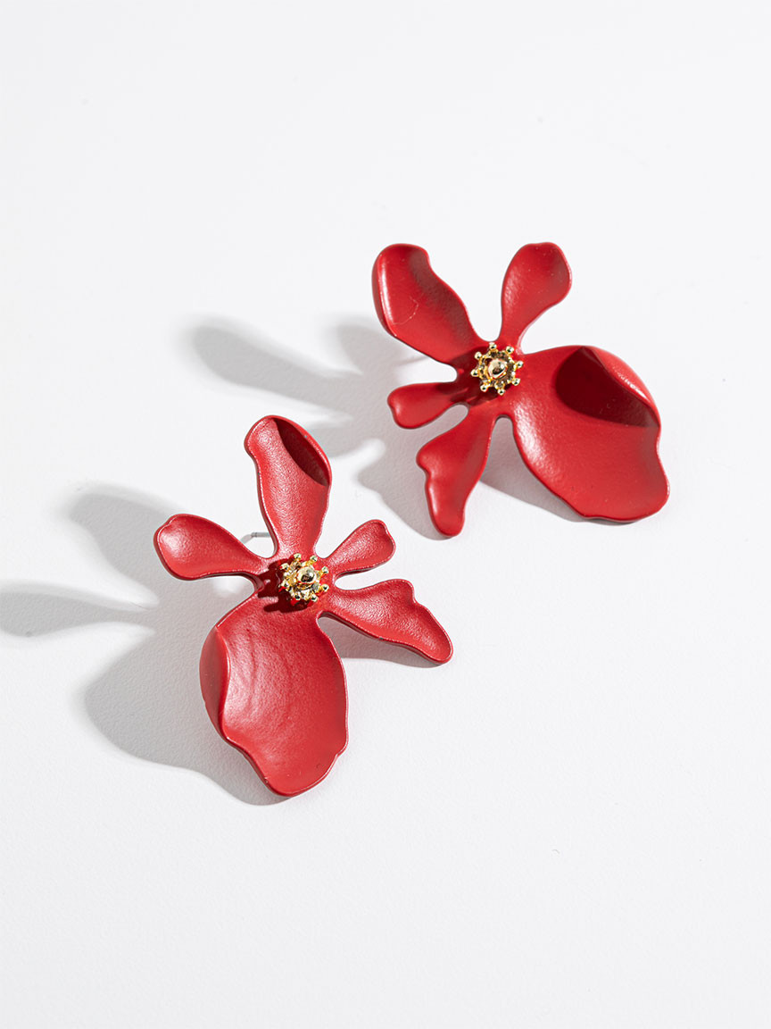 Abstract Flower Earrings