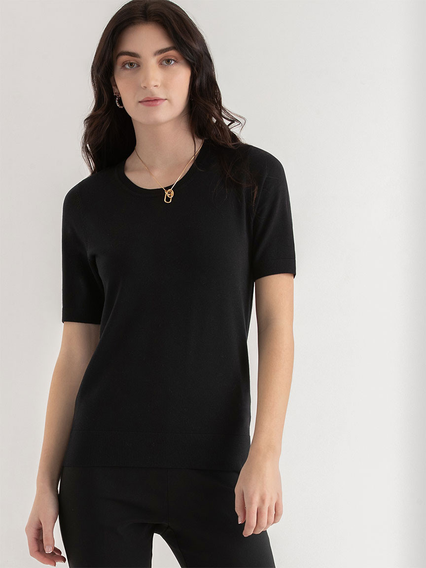 Elbow-Sleeve Sweater