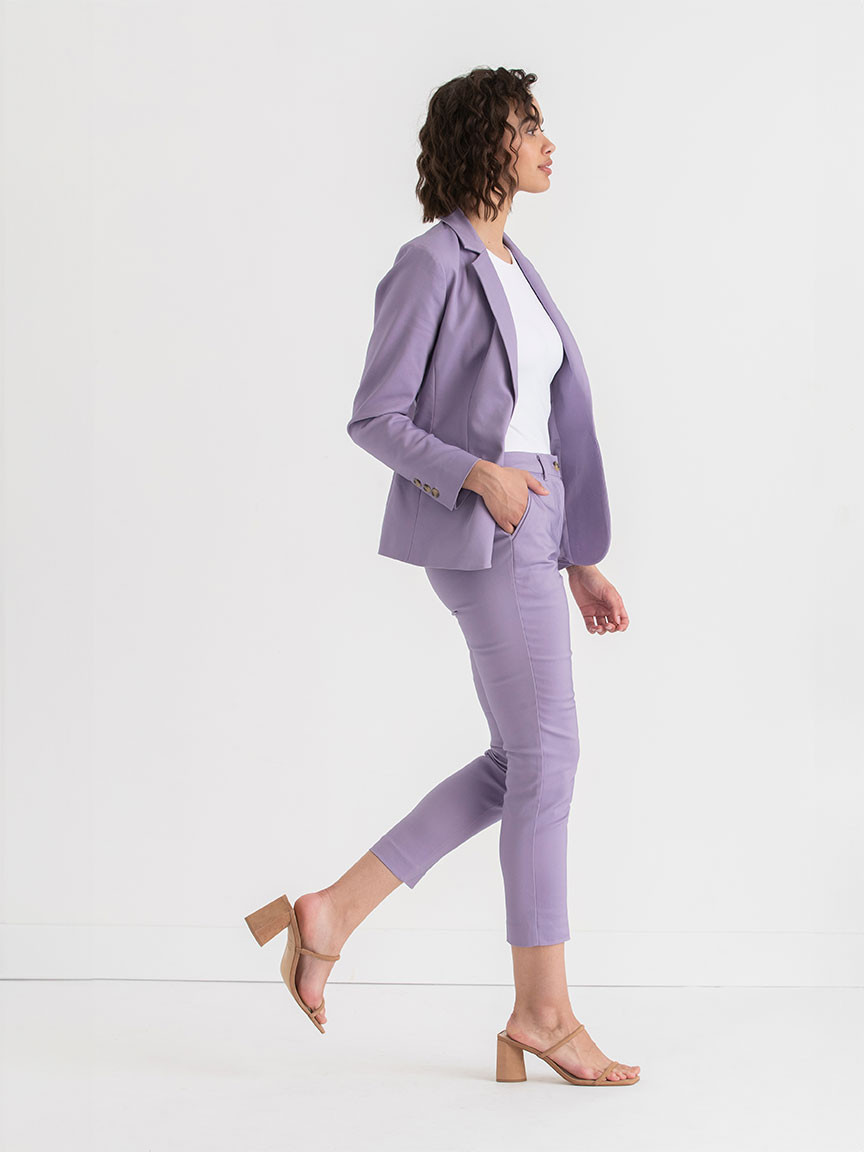 Syd Slim Straight Skimmer Pant in Sateen