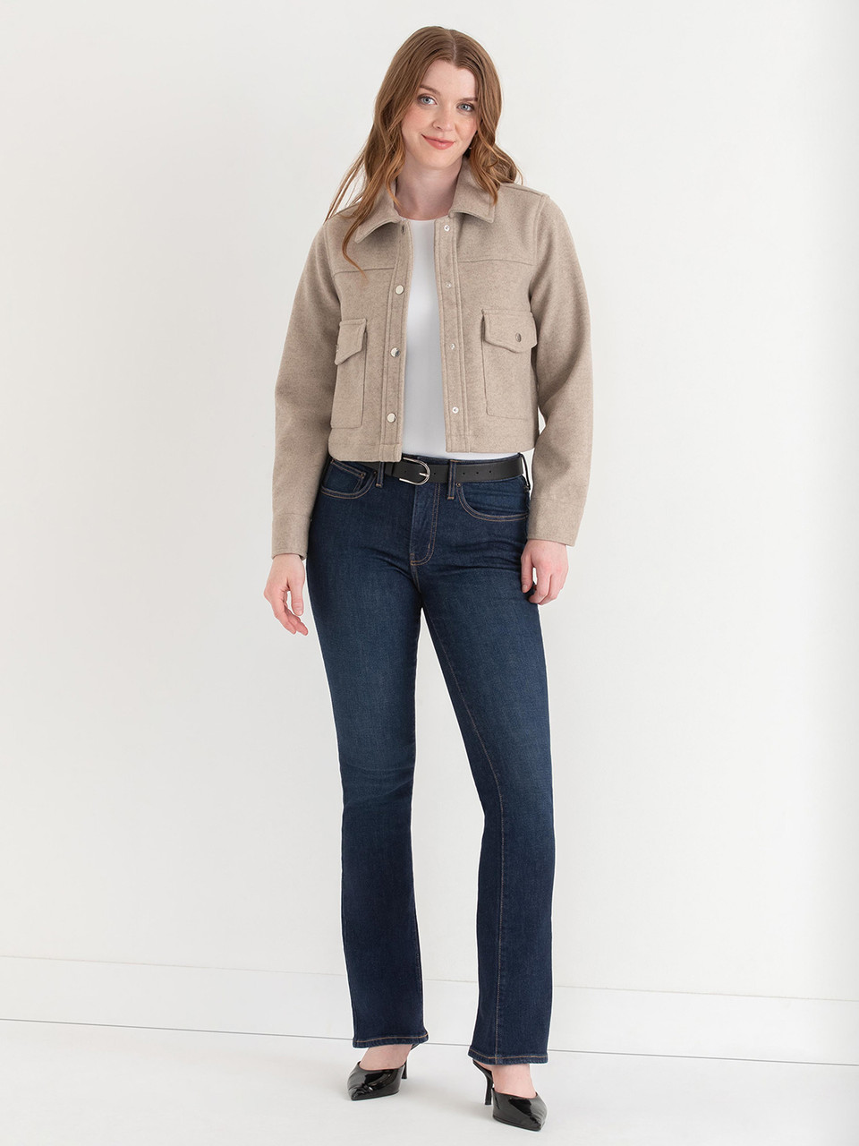 Collared Felt Shacket