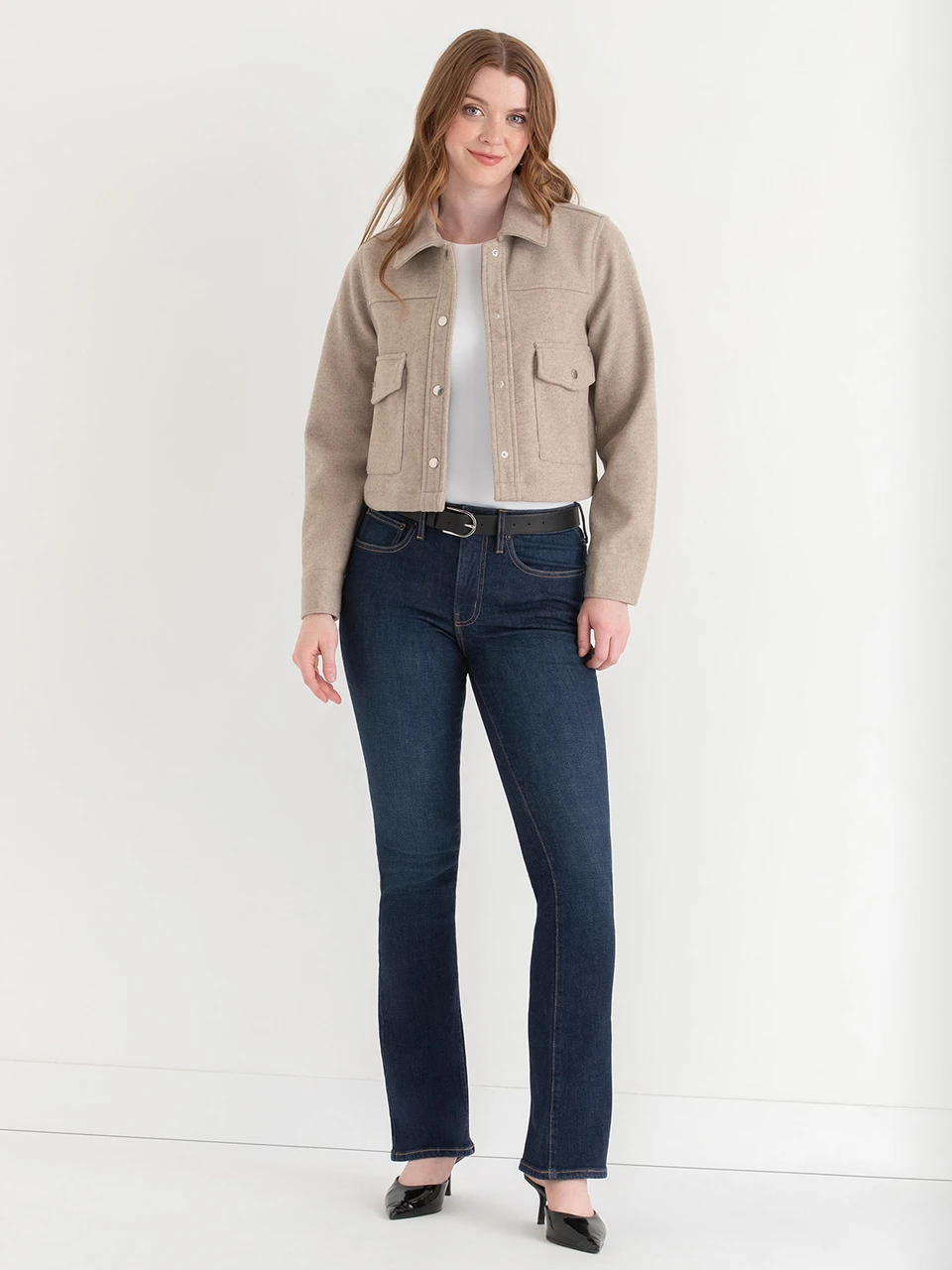 Collared Felt Shacket