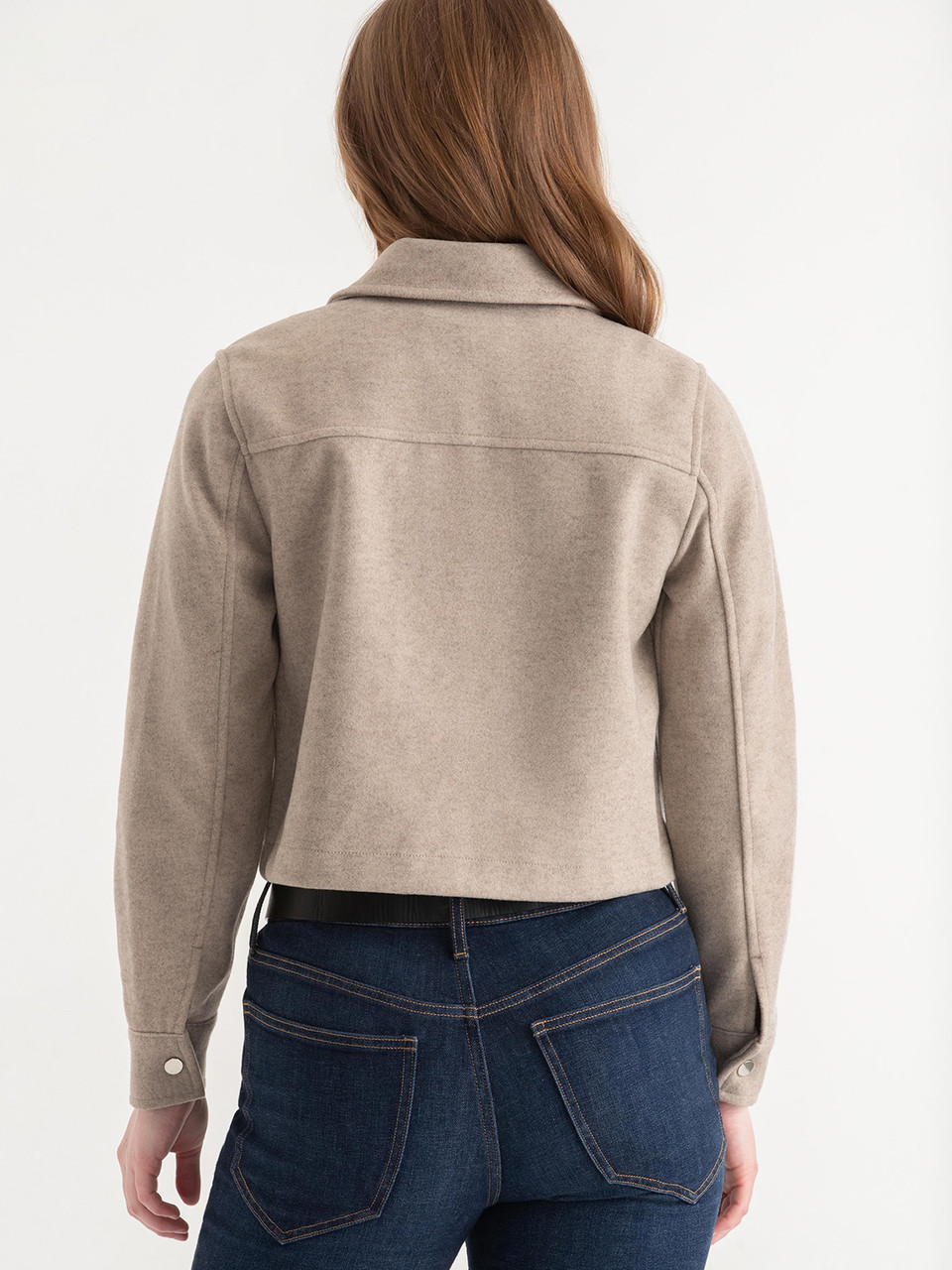 Collared Felt Shacket