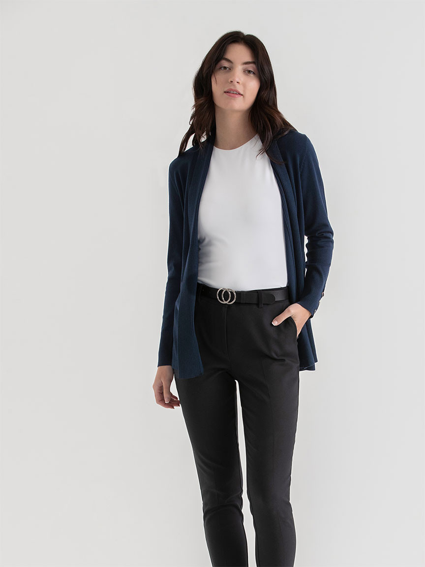 Side Tab Buttoned Cardigan