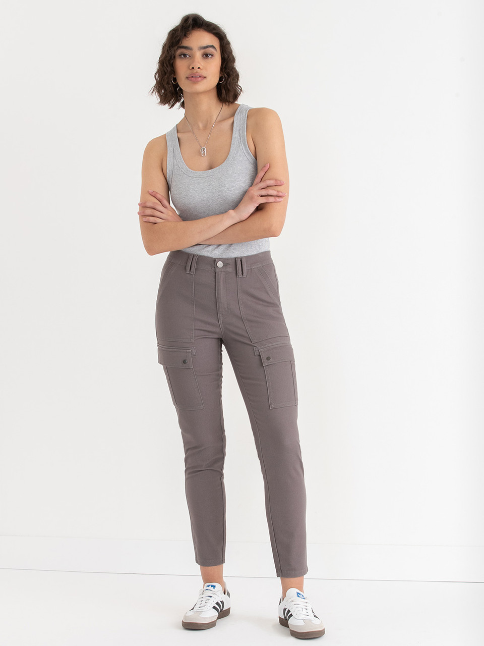Skinny Leg Utility Pants