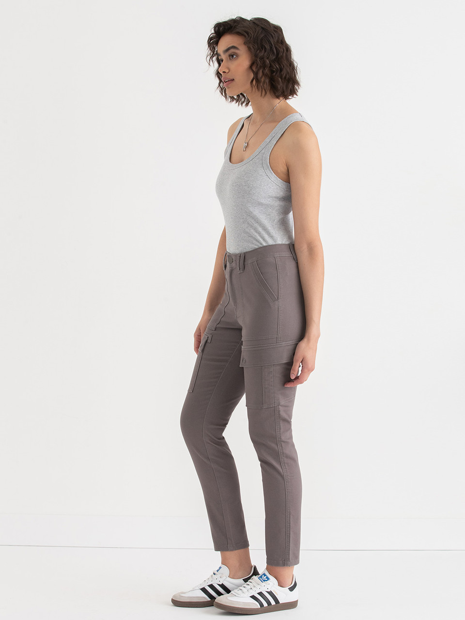 Skinny Leg Utility Pants