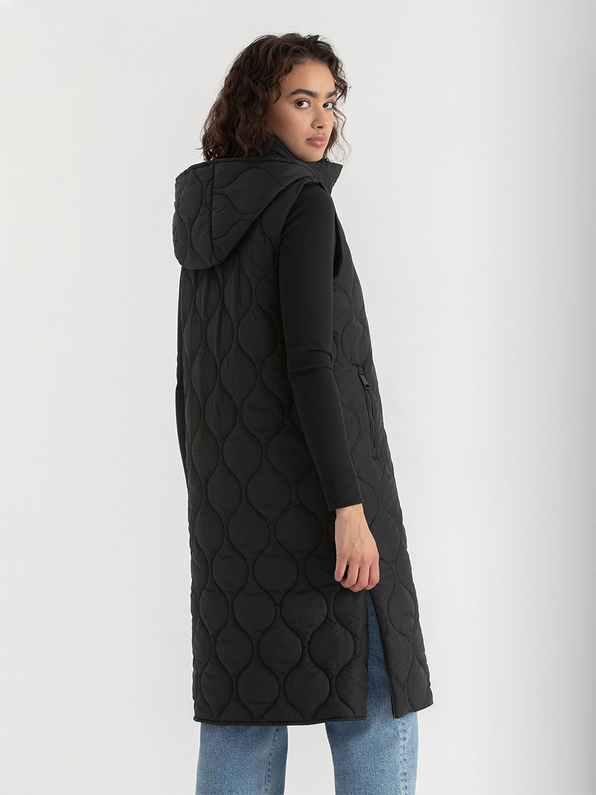 Midi Length Puffer Vest
