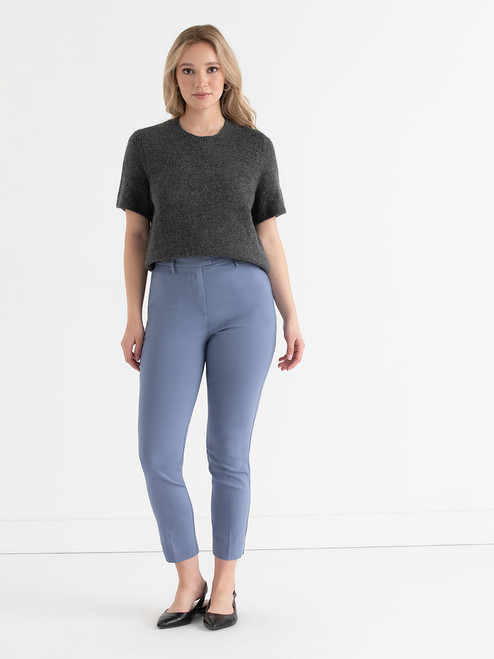 Syd Slim Ankle Pant in Microtwill
