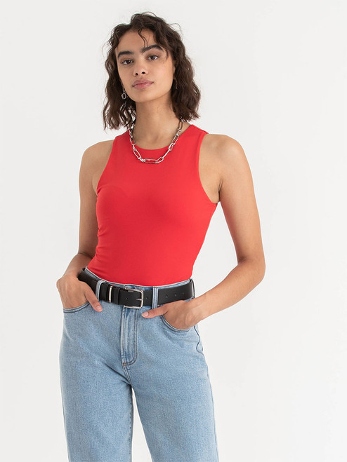 Sleeveless High Neck Bodysuit