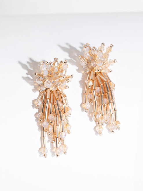 Beaded Burst Earrings