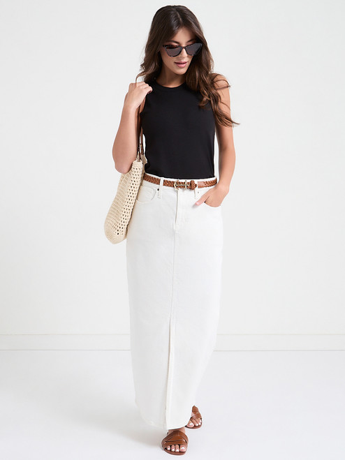Denim Maxi Skirt