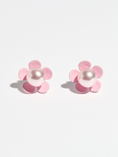 Flower Pearl Earrings