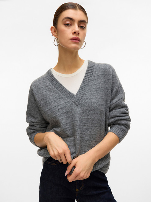 Vero Moda Boom Structured V-Neck Pullover