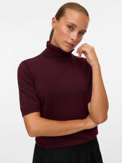 Vero Moda Marina Half-Sleeve Roll Neck Pullover
