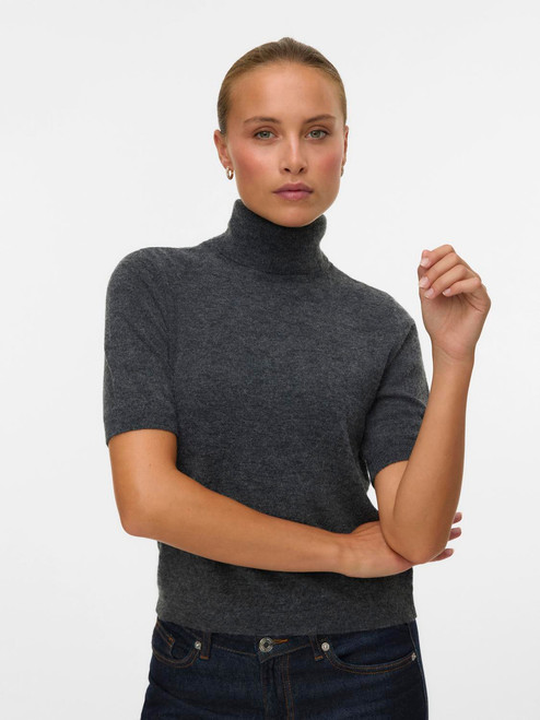 Vero Moda Marina Half-Sleeve Roll Neck Pullover
