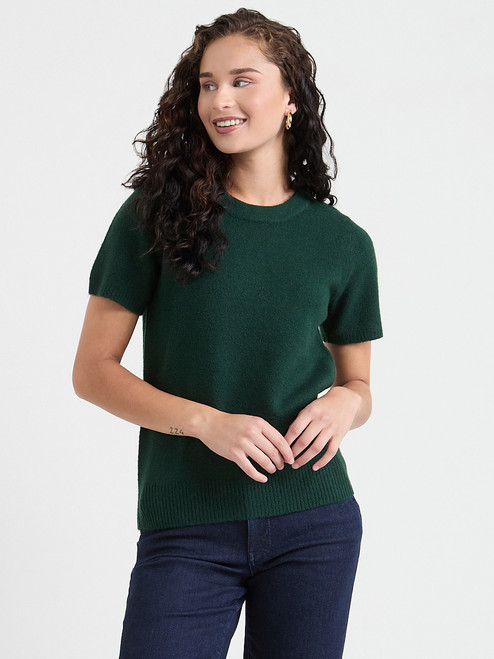 Short Sleeve Mossy Crew Neck Sweater | Rickis