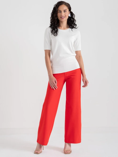 Elbow Sleeve Sweater in Blanc de Blanc