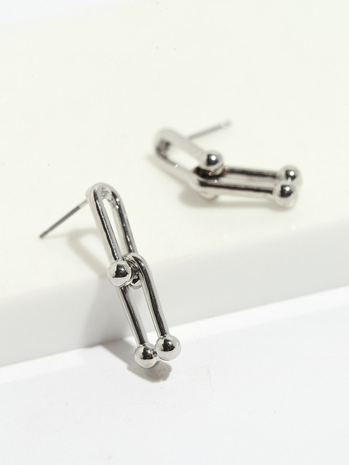 Silver Hardware Earrings